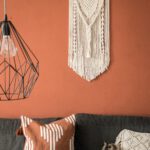  macrame muurhanger met ring in naturel kleur voor het boho interieur 