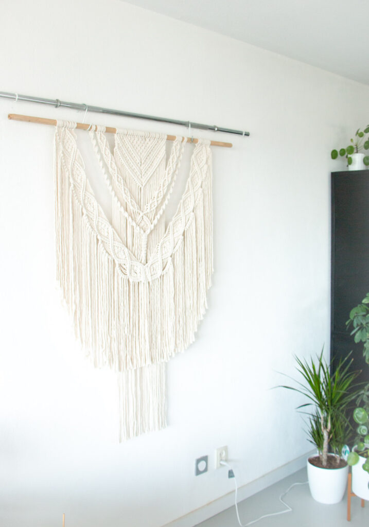  macrame grote wandhanger op maat te maken bohemianstijl 