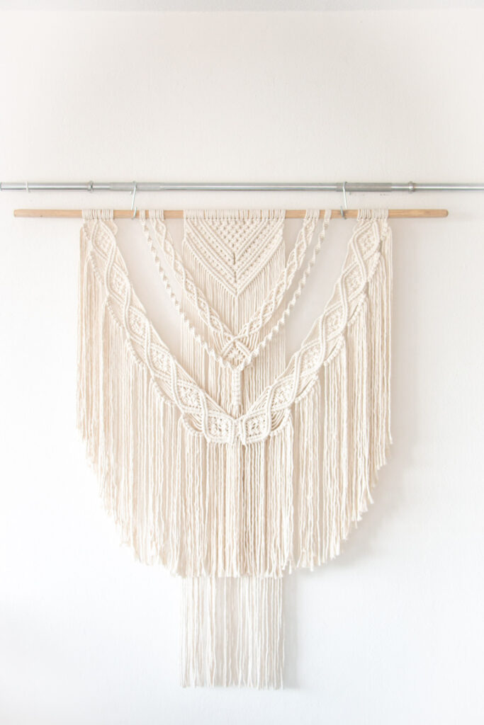  macrame grote wandhanger op maat te maken 