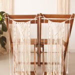  macrame stoelhanger in twistvorm naturel kleur feestdecoratie 